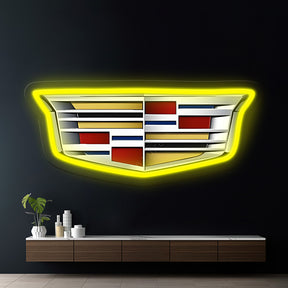 Cadillac Automotive Logo Led Neon Sign Garage Room Decor