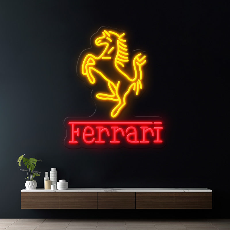 Car Logo Led Neon Sign Garage Room Decor Sign