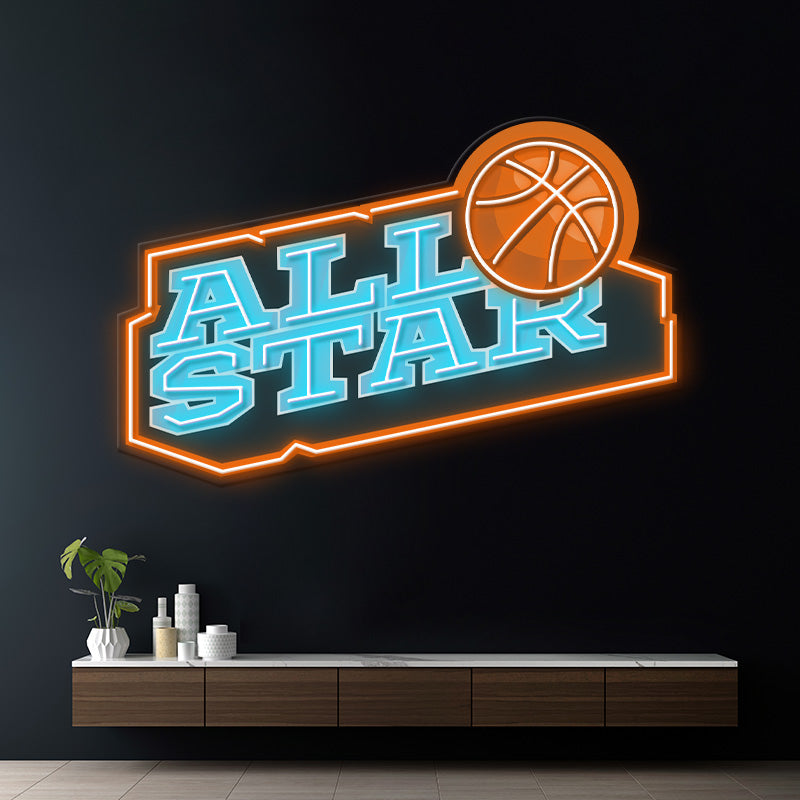 All Star League LED Neon Sign Kids Gift