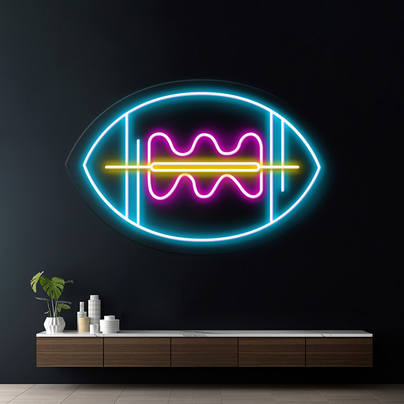 Custom American Football LED Neon Sign Room Wall Decor