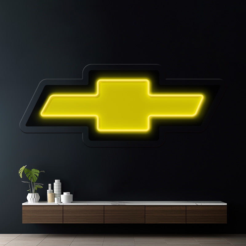 Chevrolet Logo Neon LED Sign Garage Room Decor Sign