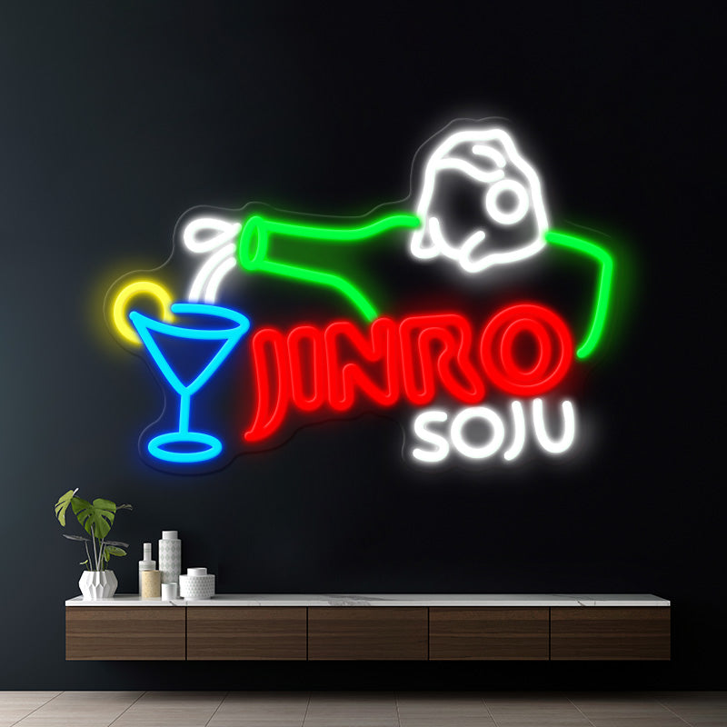 JINRO Soju Led Neon Sign Bar Shop Decor Sign