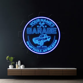 Custom Garage Led Neon Sign Man Cave Gift