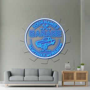 Custom Garage Led Neon Sign Man Cave Gift