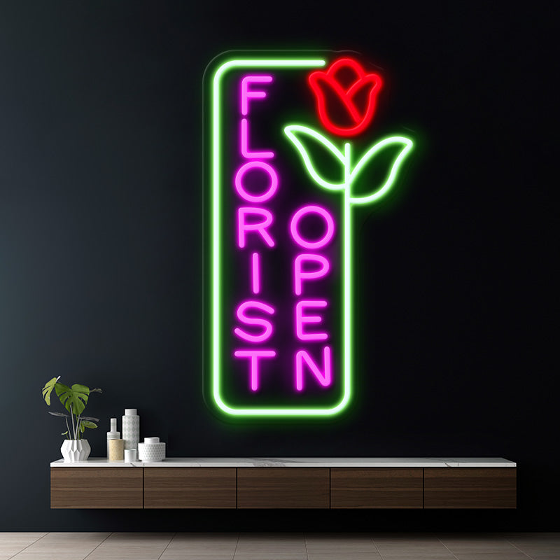 Florist Shop Open Led Neon Sign Business Shop Decor