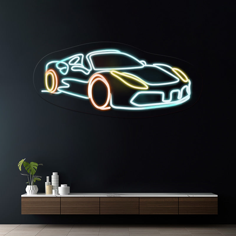 Car Led Neon Sign Garage Room Decor Sign Unique Man Gift