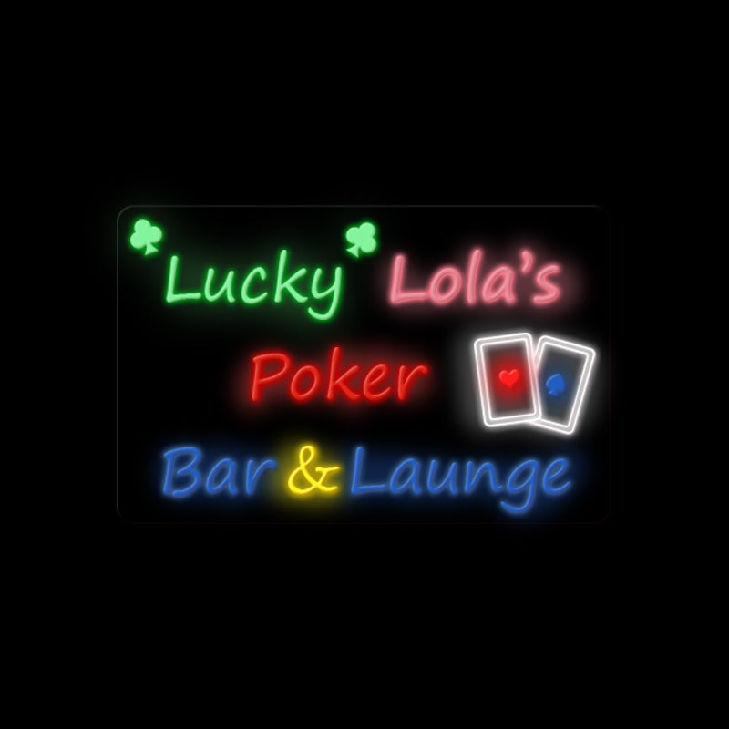 Lucky Lola’s Lounge Neon Sign(80cm*52cm)