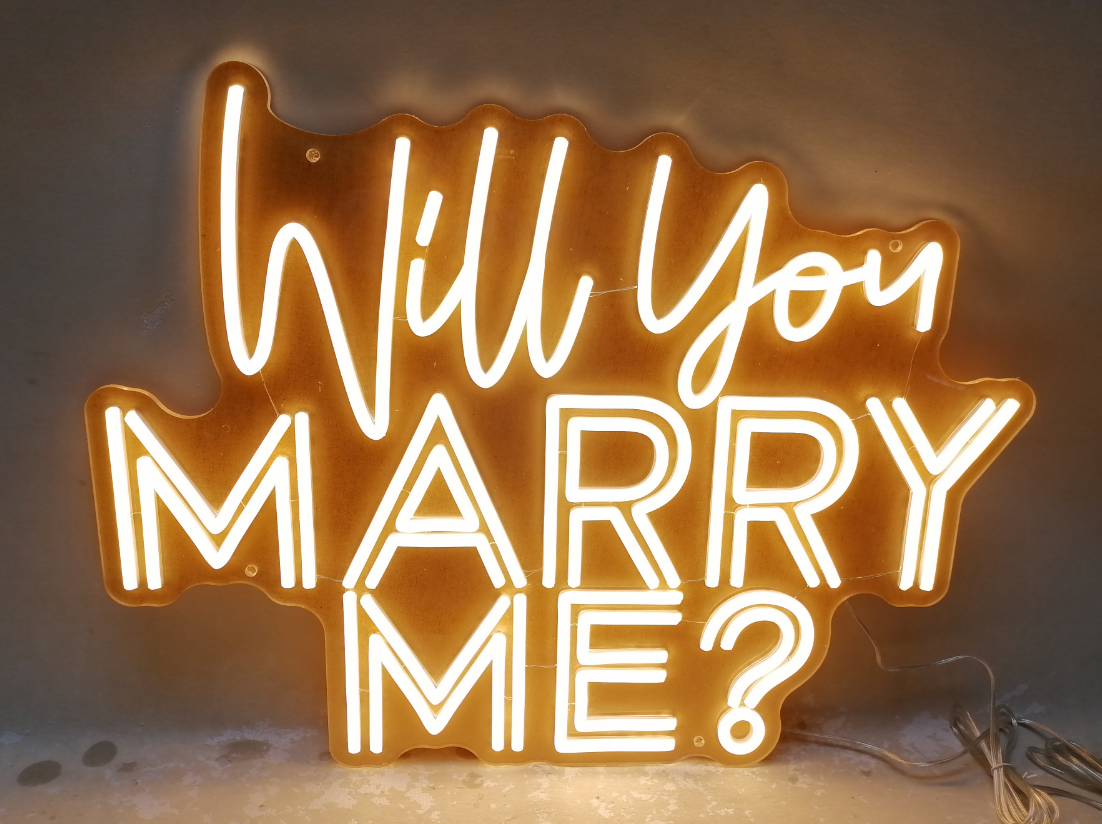 Will You MARRY ME Wedding Neon Sign Proposal Neon Light