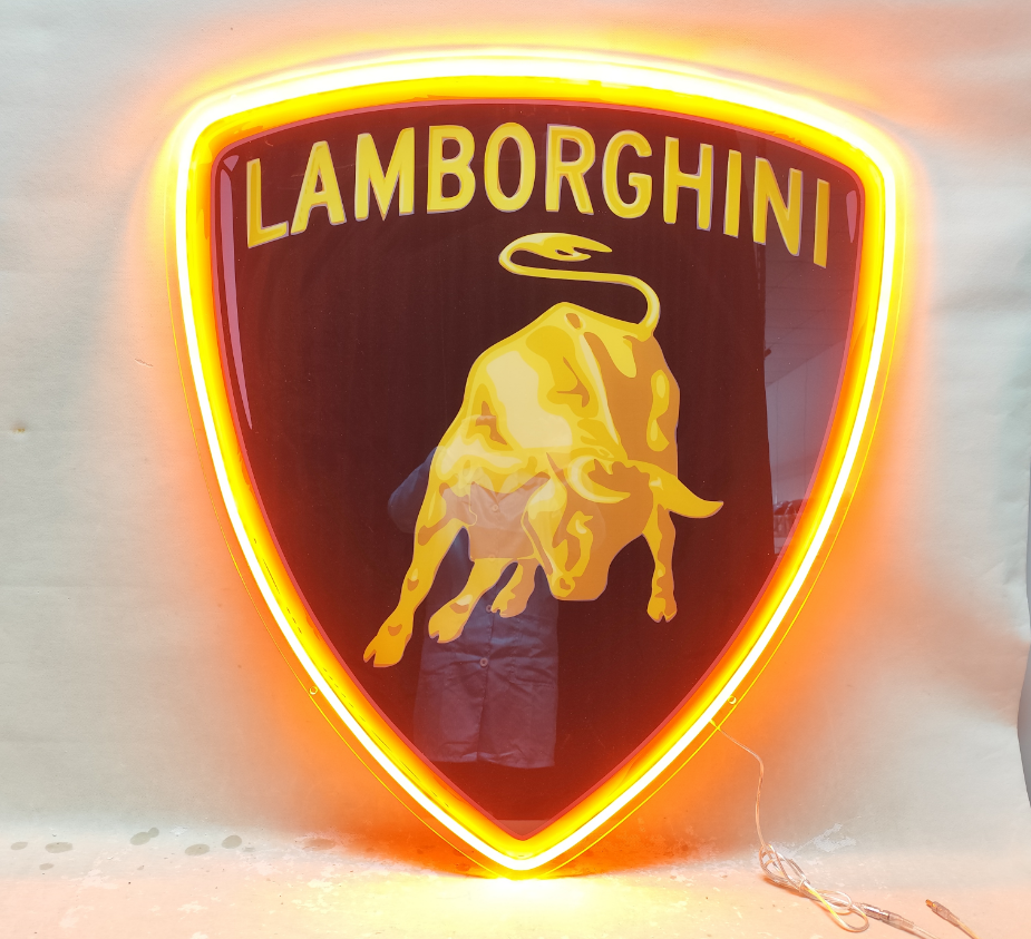 Lamborghini Neon LED Sign Car Garage Man Cave Home Decor