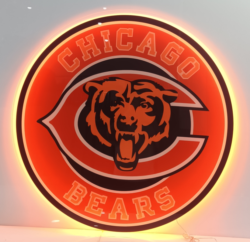 Custom Chicago Bears Led Neon Sign Light Fans Gift