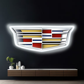 Cadillac Automotive Logo Led Neon Sign Garage Room Decor