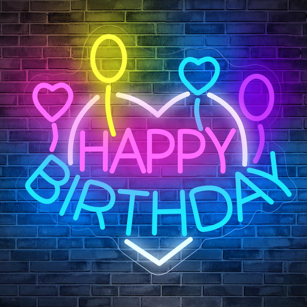 Happy Birthday Neon Signs