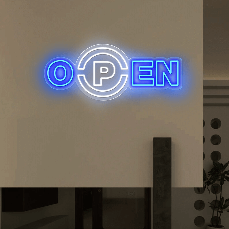 Acrylic Led Open Neon Sign Shop Decor Sign