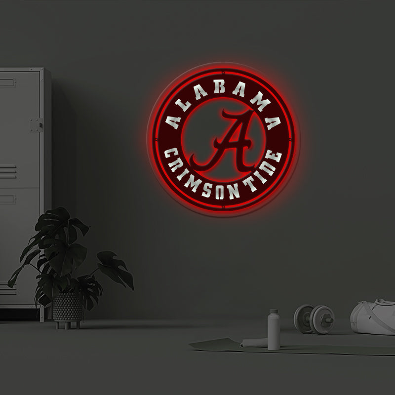 Alabama Crimson Tide LED Lit Wall Sign Fans Gift Light