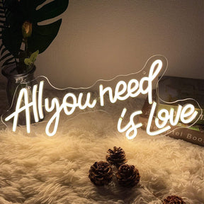 All You Need Is Love Neon Sign