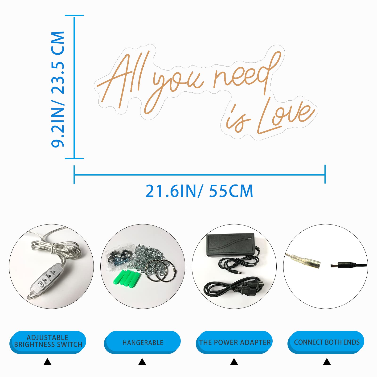 All You Need Is Love Neon Sign
