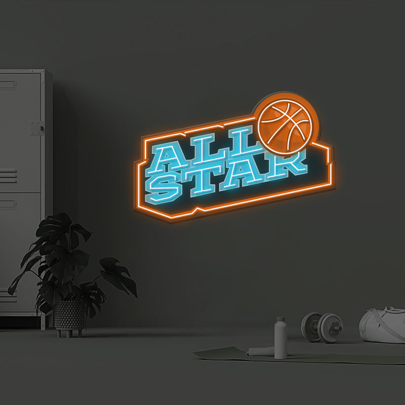 All Star League LED Neon Sign Kids Gift