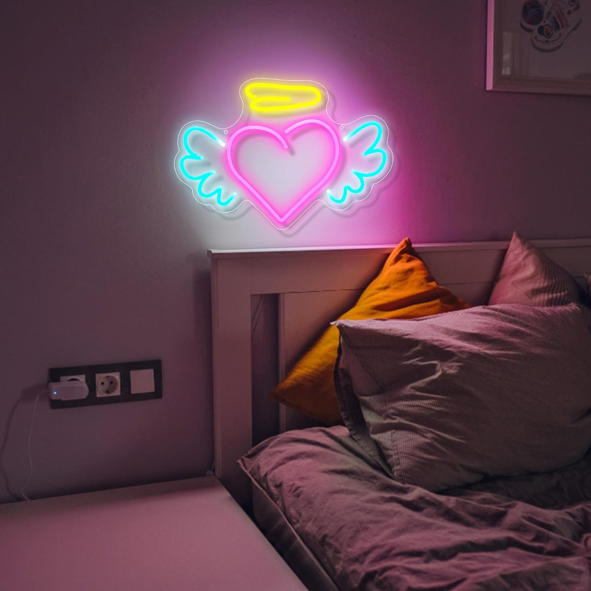 Angel Heart Neon Sign