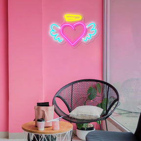 Angel Heart Neon Sign