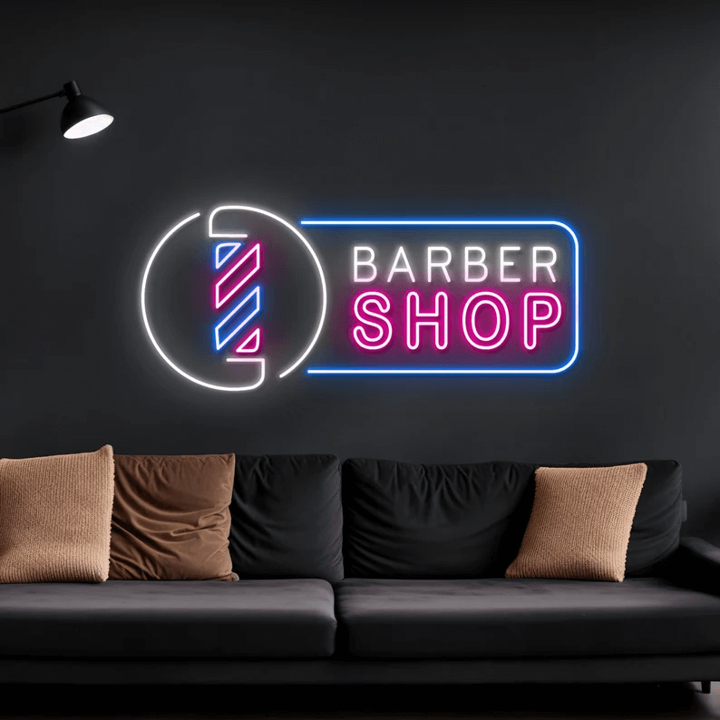 Barber Shop Neon Sign for Shop Wall Decor