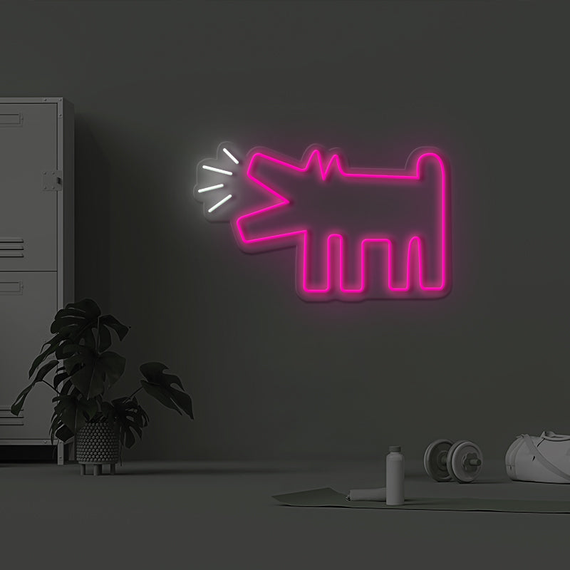 "Barking Dog" Kids Room Neon Sign