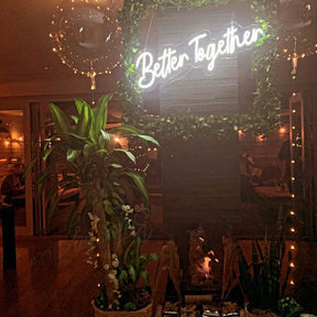 Better Together Neon Sign for Party Decor