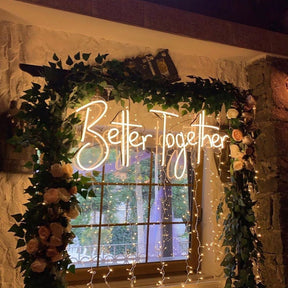 Better Together Neon Sign for Party Decor