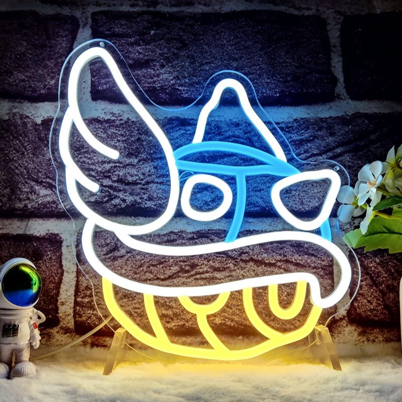 Blue Shell Led Neon Sign Gaming Room Decor Sign