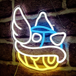 Blue Shell Led Neon Sign Gaming Room Decor Sign