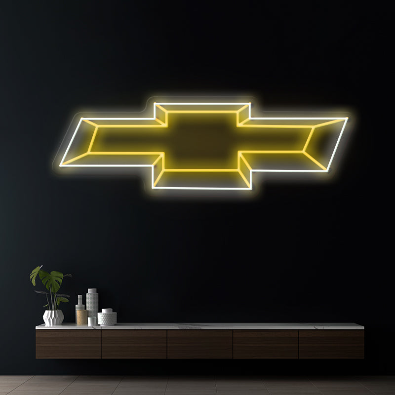 Chevrolet Car Logo Neon Led Sign Garage Decor