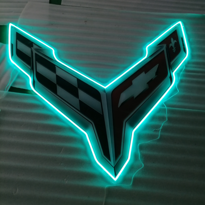 Corvette Led  Neon Sign Man Cave Neon Sign