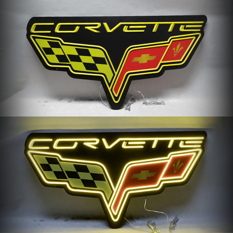 Corvette Neon Sign Garage Decor Led Neon Sign