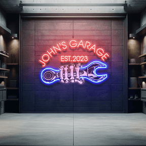 Custom Garage Neon Sign for Men Garage Led Neon Sign