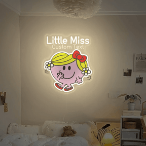 Custom Little Miss Neon Sign  Cartoon Neon Sign Kids Room Decor