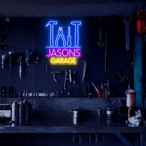 Custom Name Garage Neon Garage Light Sign