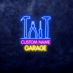 Custom Name Garage Neon Garage Light Sign