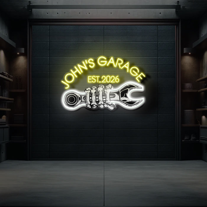 Custom Garage Neon Sign for Men Garage Led Neon Sign