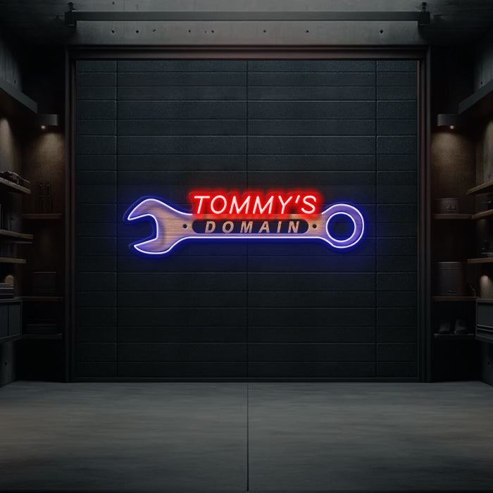 Custom Neon Sign Garage Gift for Men