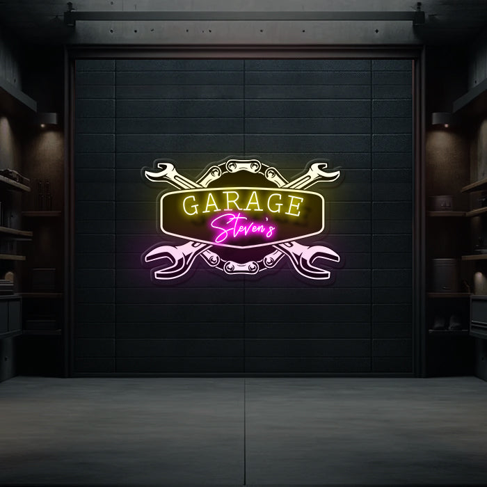 Custom Workshop Neon Sign Garage Decor for Men