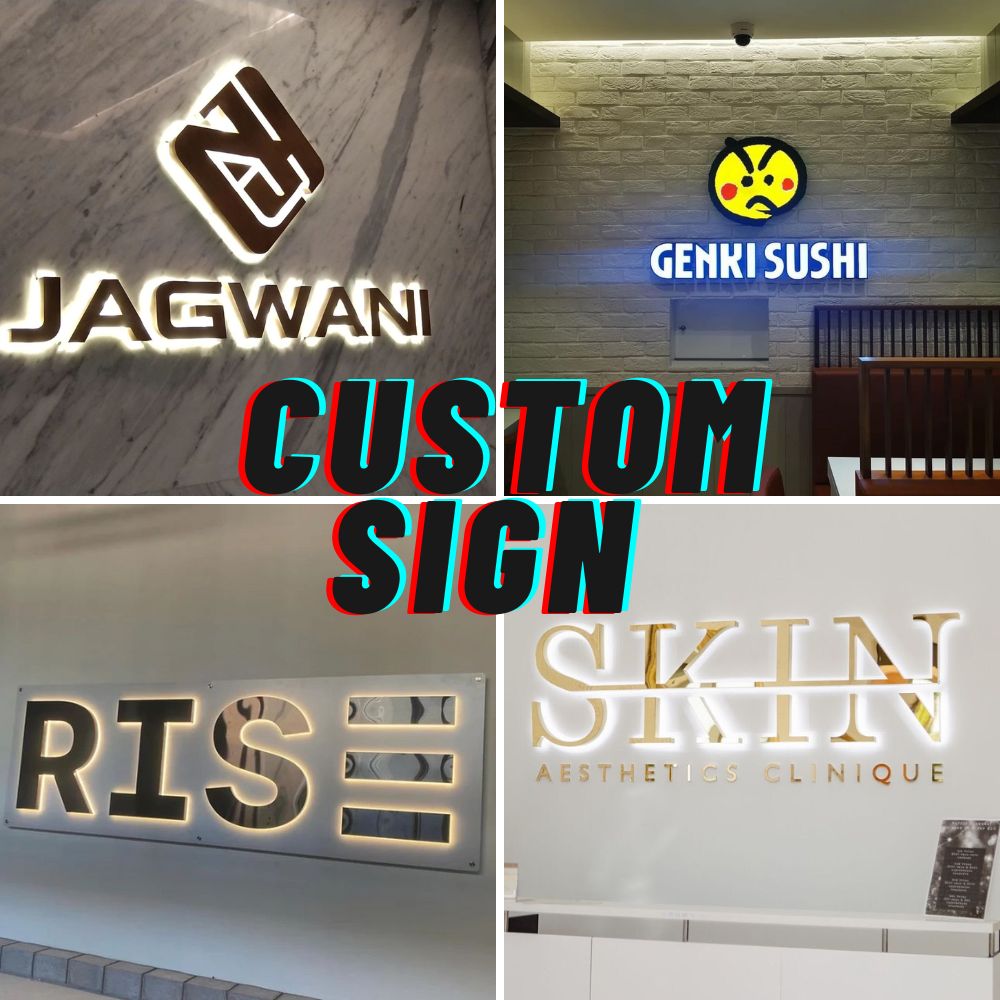 Custom Backlit Sign for Business Office Custom Logo Sign