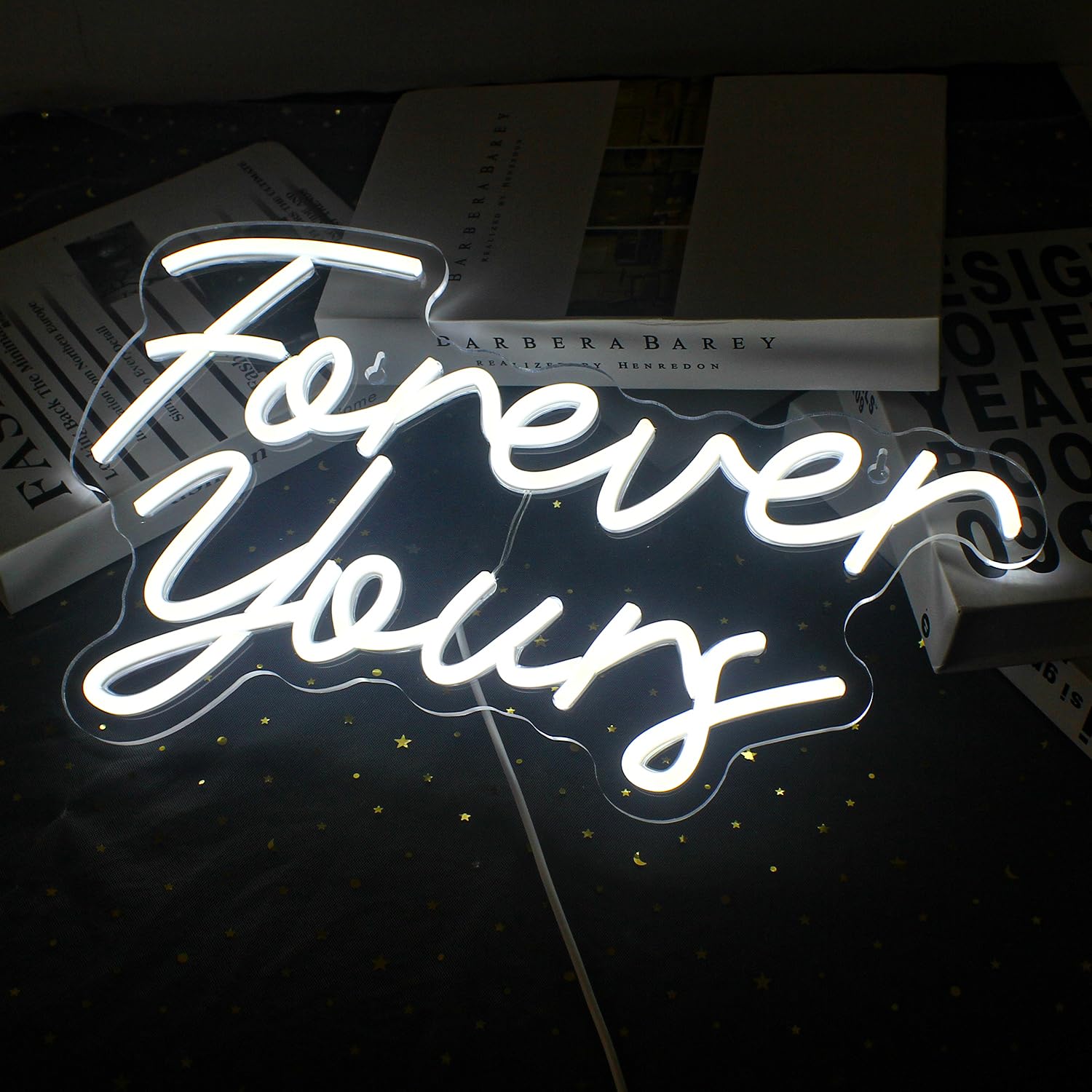 Forever Yours Bridal Shower Wedding Neon Sign