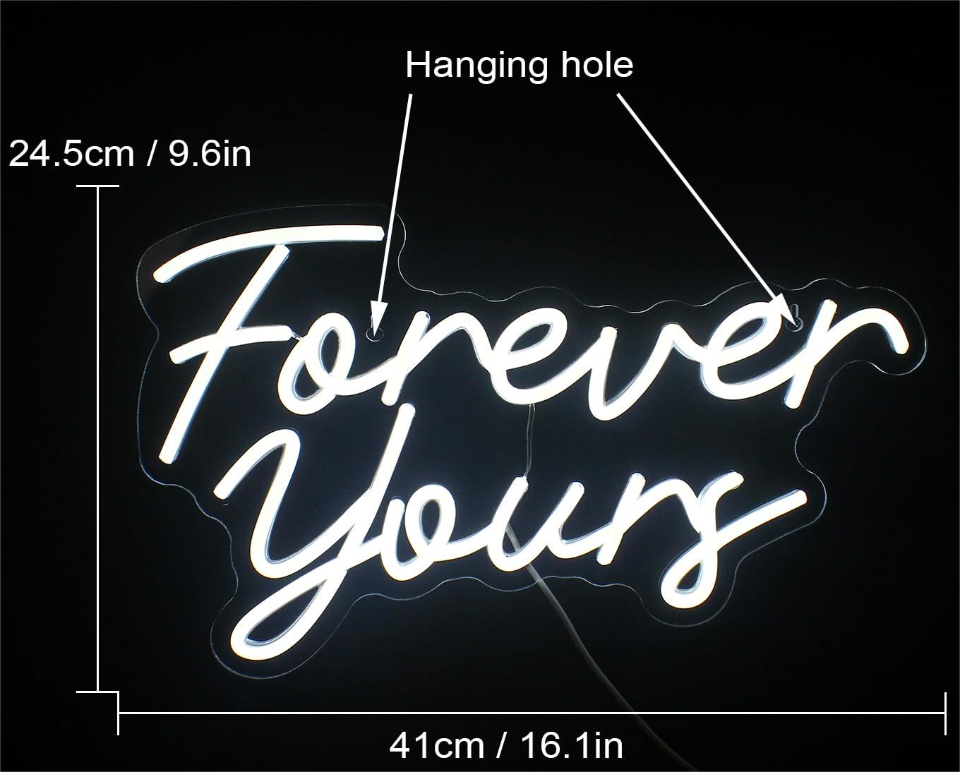 Forever Yours Bridal Shower Wedding Neon Sign