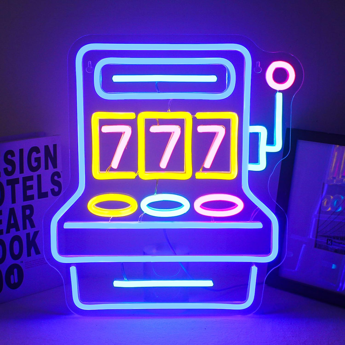 Games Console Blues Neon Sign for Gaming Room Decor