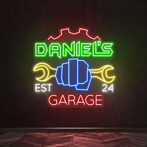 Garage Neon Sign Personalized Garage Sign for Men