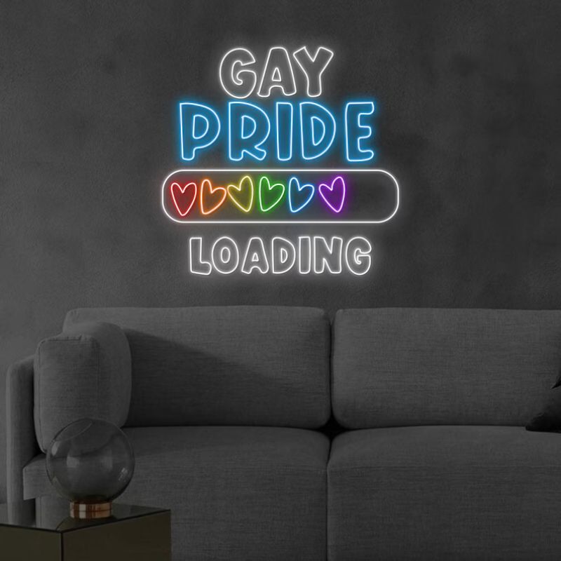 Gay Pride Rainbow Neon Sign LGBT Community Led Sign