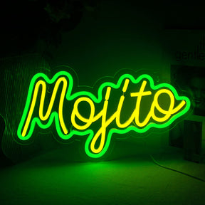 Green Mojito Neon Sign Led Light Up Wall Art