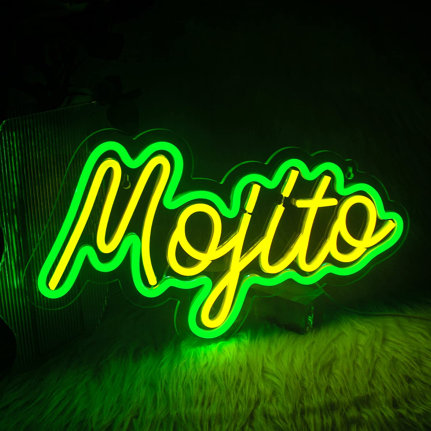 Green Mojito Neon Sign Led Light Up Wall Art