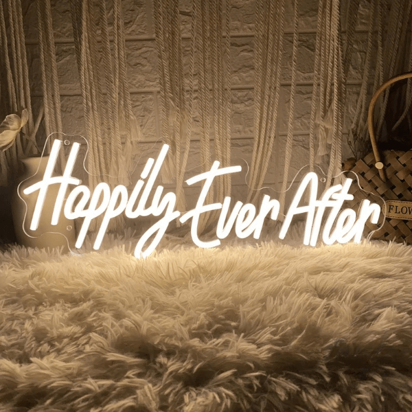 Happily Ever After Wedding Neon Signs