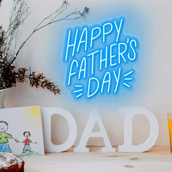 Happy Father's Day Neon Sign Men Gift