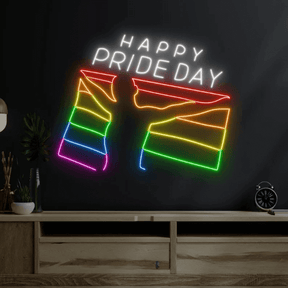 Happy Pride Day Neon Sign LGBT Pride Led Neon  Sign